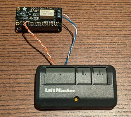 Hacking my garage door opener to work over Wifi.