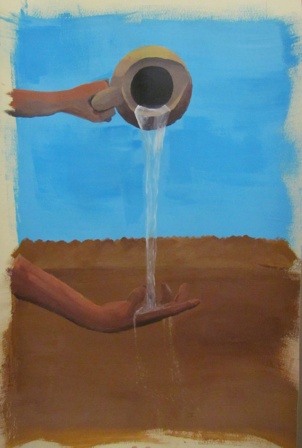 My first attempt at painting with acrylic.