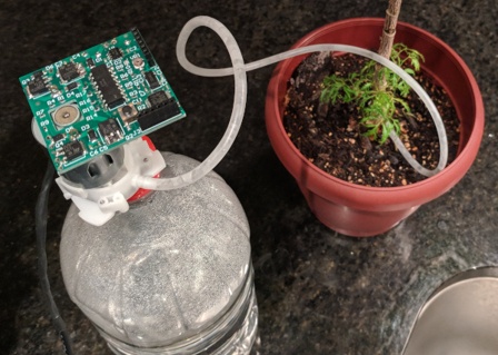 A device that automatically waters plants.